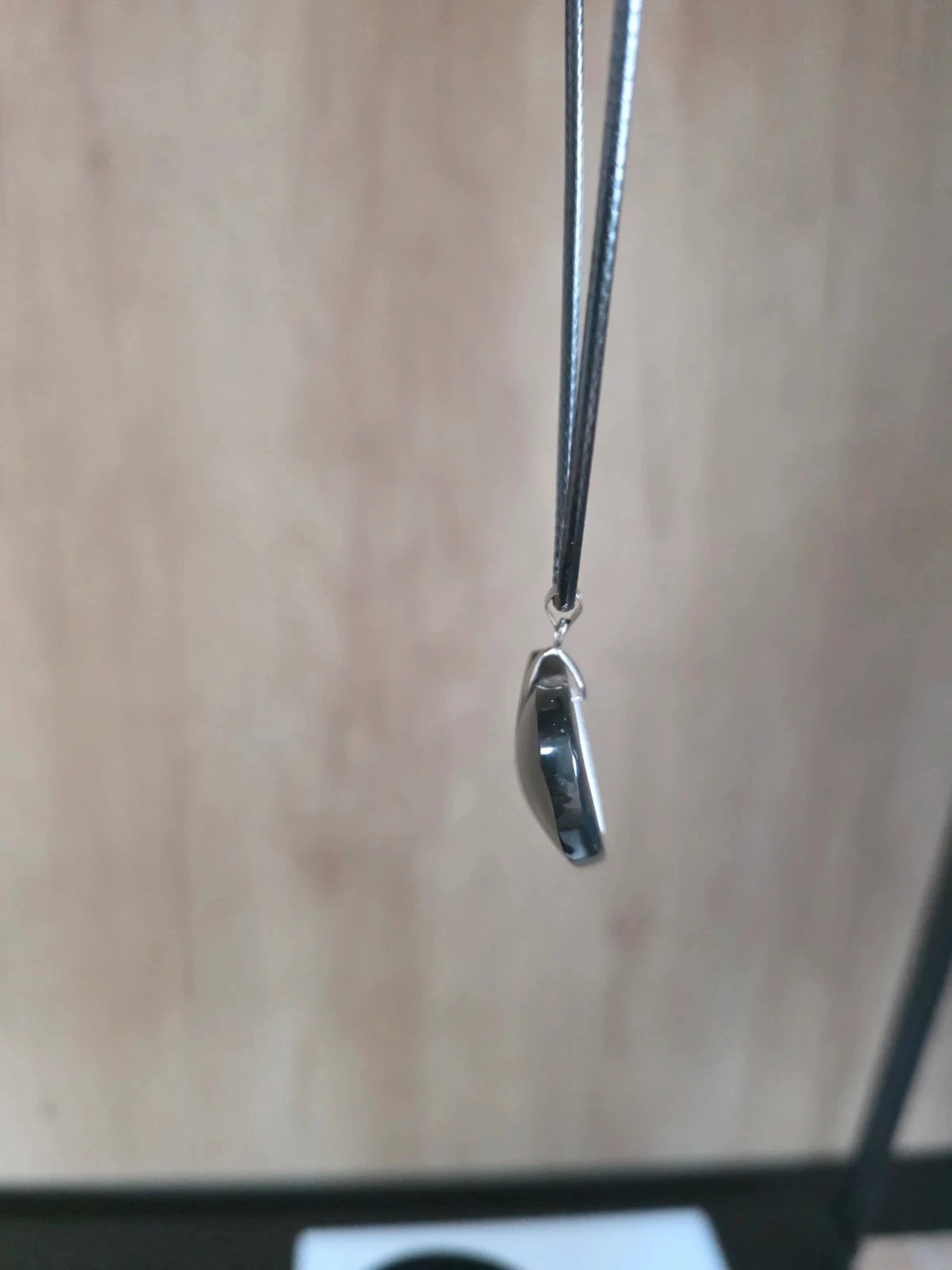 Obsidian Heart Pendant Celestial – photo 3